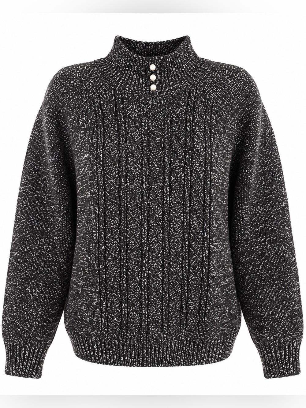 Karen Scott Pullover Mock Turtle Neck Sweater